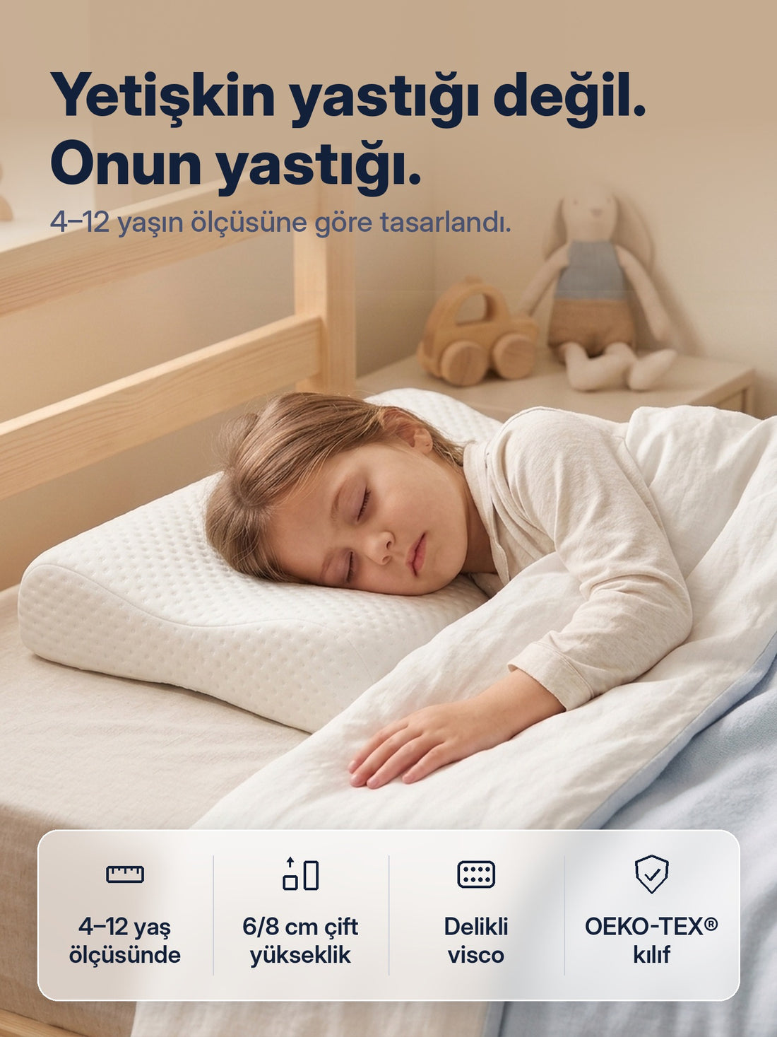 Nuvarest Junior™ Ergonomik Çocuk Yastığı